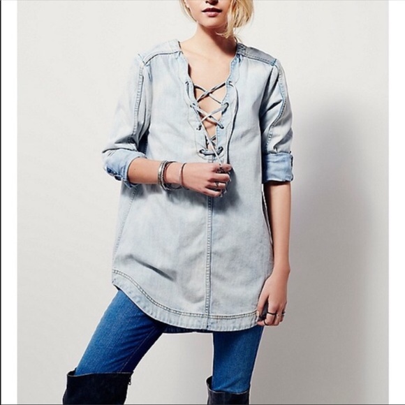 Free People Tops - π Free People Indigo Tunic Free People Tops - π Free People Indigo Tunic